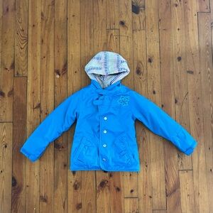 Kid’s Burton Blue Ski Jacket with Multicolor Inner Jacket Size 5/6